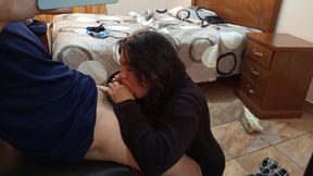 18 Year Old Christian Friend Misses Her Medical Classes to Come and Suck My Cock, She Became Addicted to Me