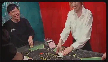 Blonde Taiwanese Dealer Gets Wild – Hot Blowjob & Cumshot