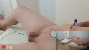 Powerful Orgasm with Tens and Real Time Heart Rate