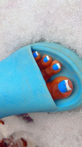 Dirty blue slides