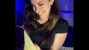 CAROLINA IENA &ndash_ Italian amateur camgirl real huge dick reaction joi   dildo play