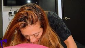 Curvy Latina MILF Best Friend, Porn Actress Cabalgada and Cum in Mouth, POV Real Homemade