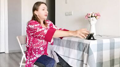 Fifty Plus Mature Futanari With Huge Natural Tits Can't Stop Cumming
