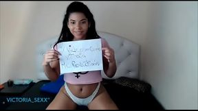 Nuestra modelo Victoria confirmando su participacion con MC Productions