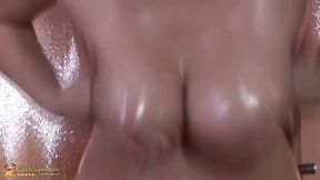 Watch this oiled-up MILF get destroyed by her own nympho desires