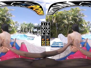 VIRTUAL PORN - Eden West Unleashes Her Nasty Side For A Beachside Massage Turned Wild Escapade