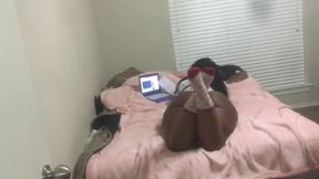 Ripped Her Blue Panties Apart so I Can Stick My Cock in Her