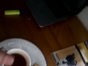 22yo  jerks off and drinks his own cum