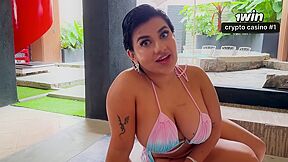 Beauty Brunette With A Huge Ass Rides A Big Dick On Pov, Latina With A Tight Wet Pussy Rides A Big Dick Until She