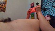 DJ PML Naked Hairy Girl Listening to DJ PinkMoonLust Playing Nintendo (EDM Electronic Dance Music)