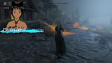 Skyrim B and L mod - Going out and fucking a hot goth Vampire and having an orgy