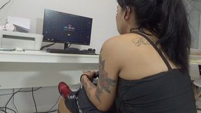 Gang bang fart and play game by Bruna paes, Scarlet Blond, Bia Mello, Nicolly and Cleopatra cam by aline full hd