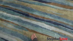 Teen slut dicked hard and creampied by stepdaddy