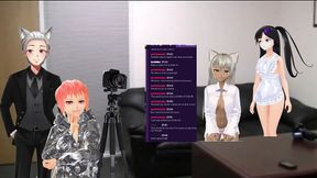 VTuber Group Buzzing Session With Toys For Pleasure And Fun