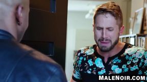 MaleNoir.com - Wesley Woods' birthday includes a throbbing package and anal
