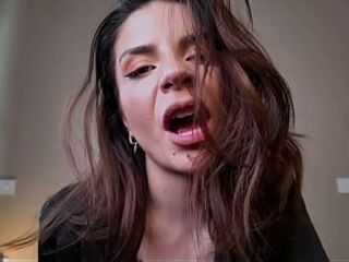 Lick his cum from my pussy, cucky!