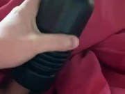 Playing around with my pussy pocket coming inside