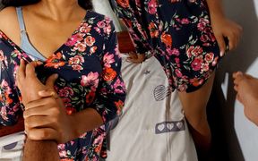 Fuck Best Friend Wife in Their Bedroom, She Didn't Hesitate After Some Touches