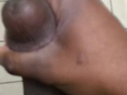 Quick nut on break in bathroom