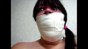 Nurse Layla'_s Microfoam Self-Gagging!
