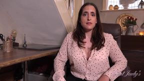 Auntjudys - Your Busty MILF Boss Lorelei Sucks Your Cock at the Office (pov)