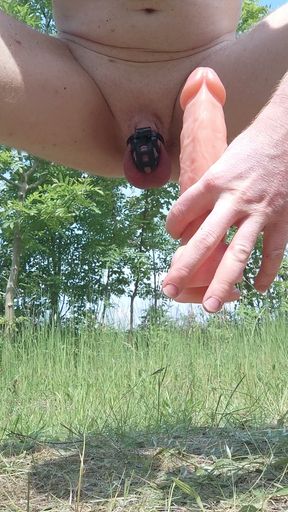 Heterosexual boy horny locked up in chastity