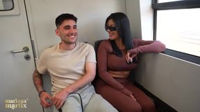 Big-ass Colombian fucks a stranger she meets on the train - Mariana Martix & Papi Rodriguez