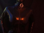 Latex doll with condom hood shines herself trailer