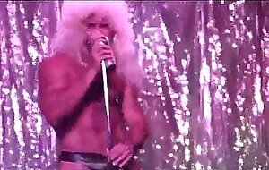 Muscular Bear Stripper with a Huge Cock