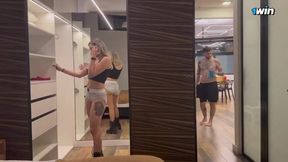 Stepson Stumbles Upon His Stepmother's Secret Affair – A Tempting Exchange Unfolds!