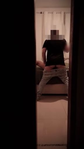 Doing secret dirty things with her husband