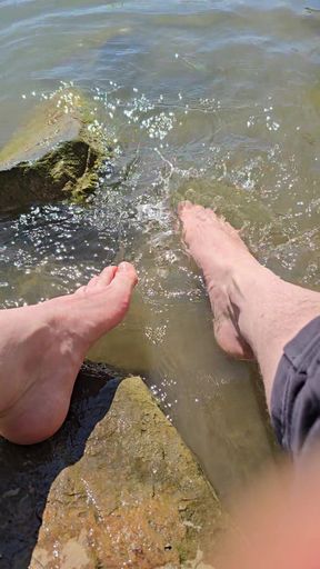 Water Play with Feet