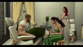 the blissful simmers_sims in rome bath house sex day