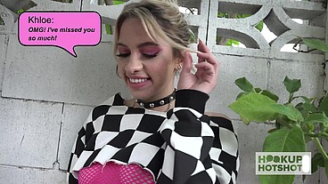 Tiny Khloe Kapri Gets Fucked In The Throat & Pussy By Bryan Gozzling!