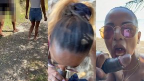 sextape defi en guadeloupe avec une bonne queue black sur la plage en...