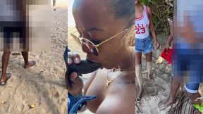 sextape defi en guadeloupe avec une bonne queue black sur la plage en...