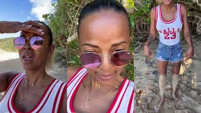 sextape defi en guadeloupe avec une bonne queue black sur la plage en...