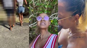 sextape defi en guadeloupe avec une bonne queue black sur la plage en...