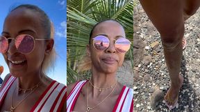 sextape defi en guadeloupe avec une bonne queue black sur la plage en...