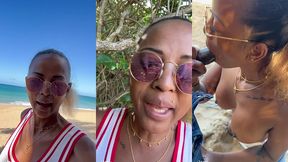 sextape defi en guadeloupe avec une bonne queue black sur la plage en...