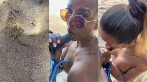 sextape defi en guadeloupe avec une bonne queue black sur la plage en...