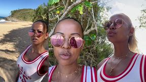 sextape defi en guadeloupe avec une bonne queue black sur la plage en...