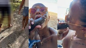 sextape defi en guadeloupe avec une bonne queue black sur la plage en...