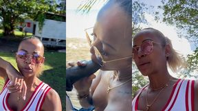 sextape defi en guadeloupe avec une bonne queue black sur la plage en...