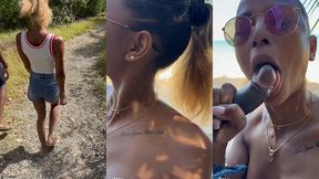 sextape defi en guadeloupe avec une bonne queue black sur la plage en...