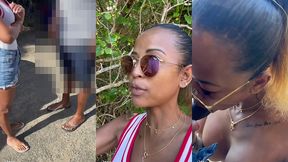 sextape defi en guadeloupe avec une bonne queue black sur la plage en...