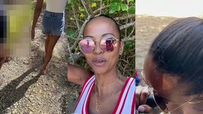 sextape defi en guadeloupe avec une bonne queue black sur la plage en...