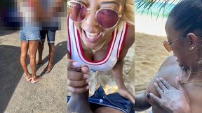 sextape defi en guadeloupe avec une bonne queue black sur la plage en...