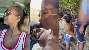 sextape defi en guadeloupe avec une bonne queue black sur la plage en...