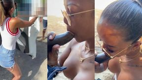 sextape defi en guadeloupe avec une bonne queue black sur la plage en...